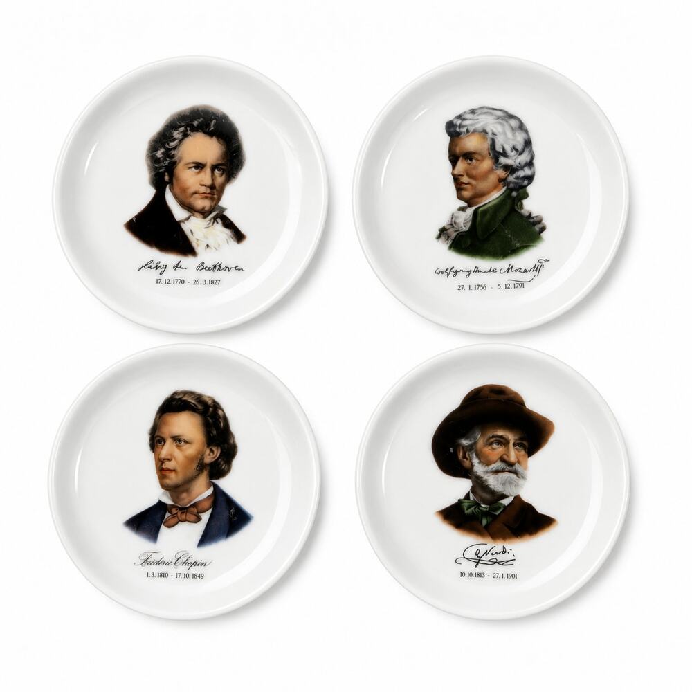 Vintage Kaiser Composer Portrait Plates Set